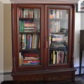 F37. Two-drawer Victorian bookcase. 